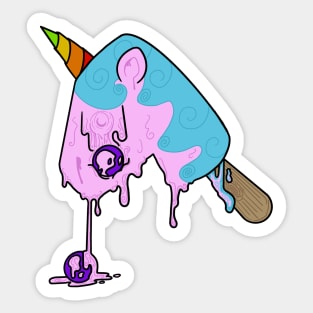 Melting Unicorn Sticker